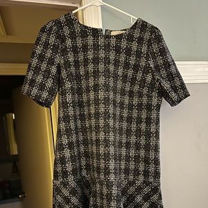 Loft Plaid Flared Shell Dress